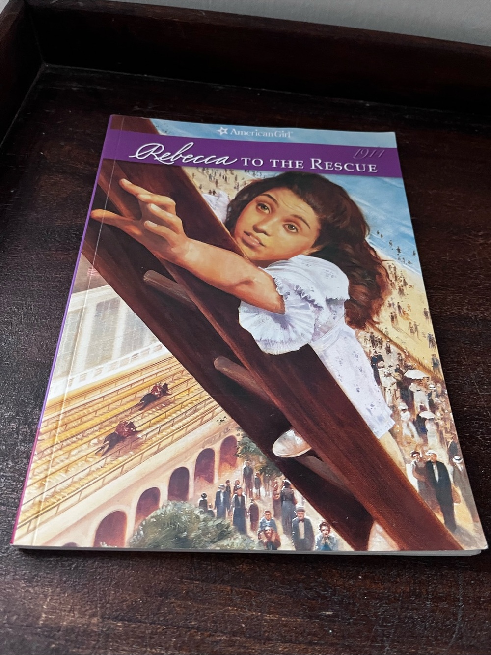 American Girl "Rebecca to the Rescue" Paperback - Purple & Blue Cover
